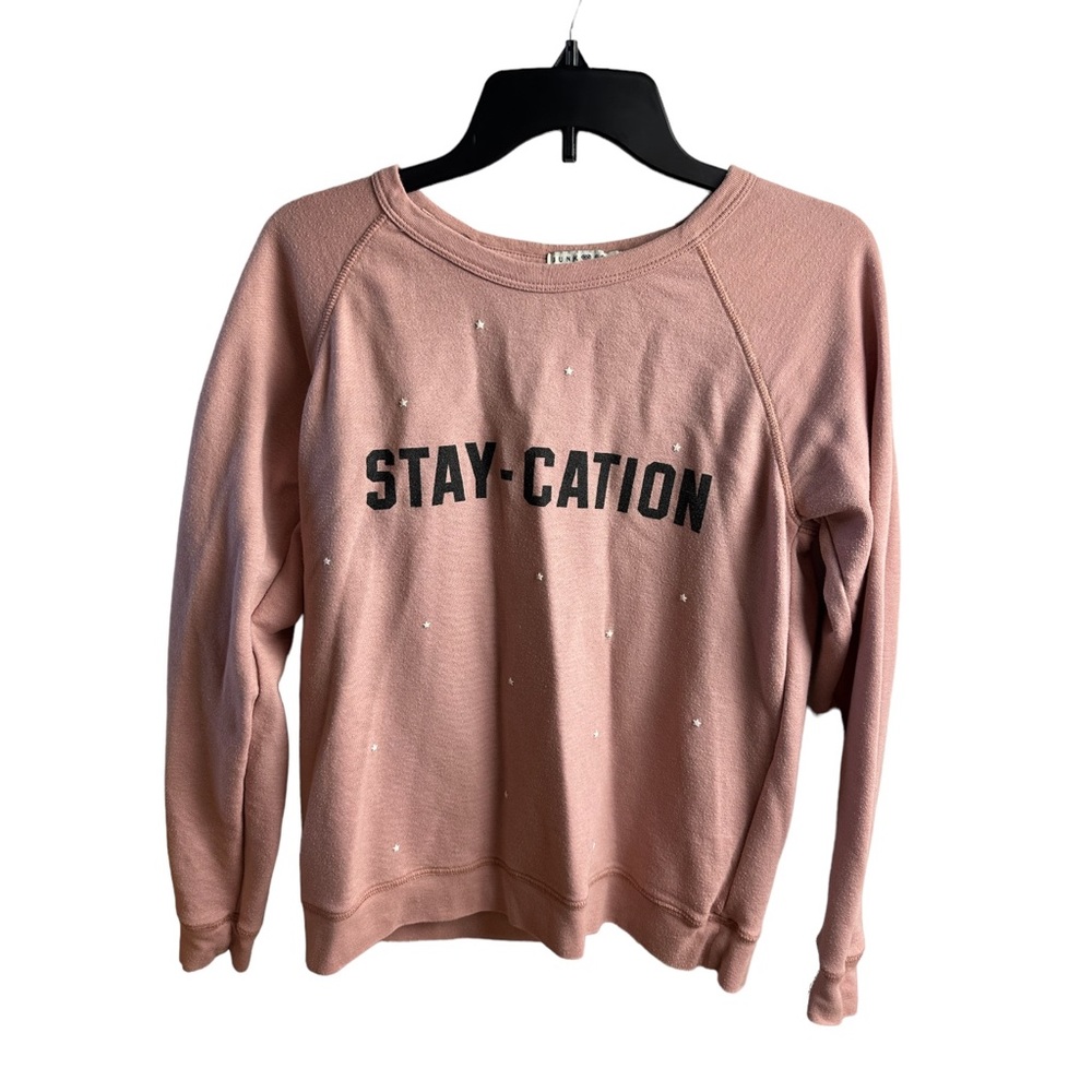 Women’s Muted Pink Staycation Crewneck Shirt Size M / GUC